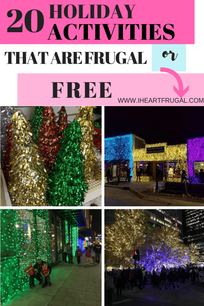 20 Frugal or Free Family Holiday Activities #christmas #christmasonabudget #holidayactivities