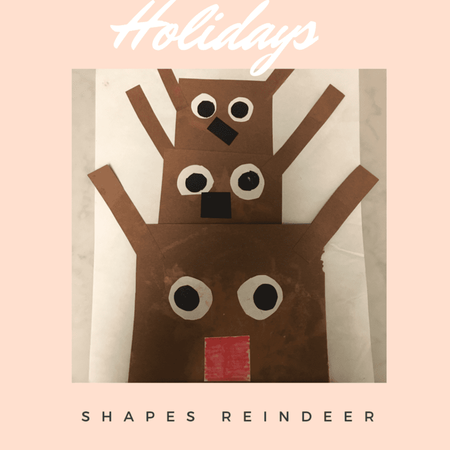 Shapes Reindeer