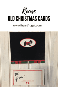 Reuse Old Christmas Cards