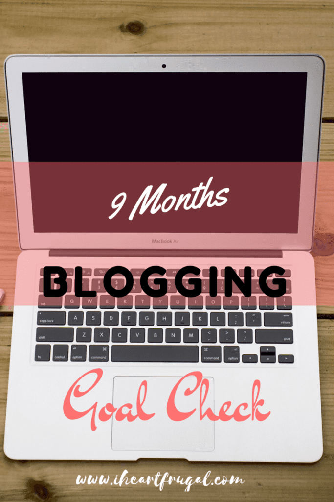 9 Months of Blogging - Goal check