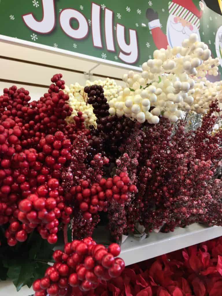 Dollar Store Christmas Decorating Ideas - Berries