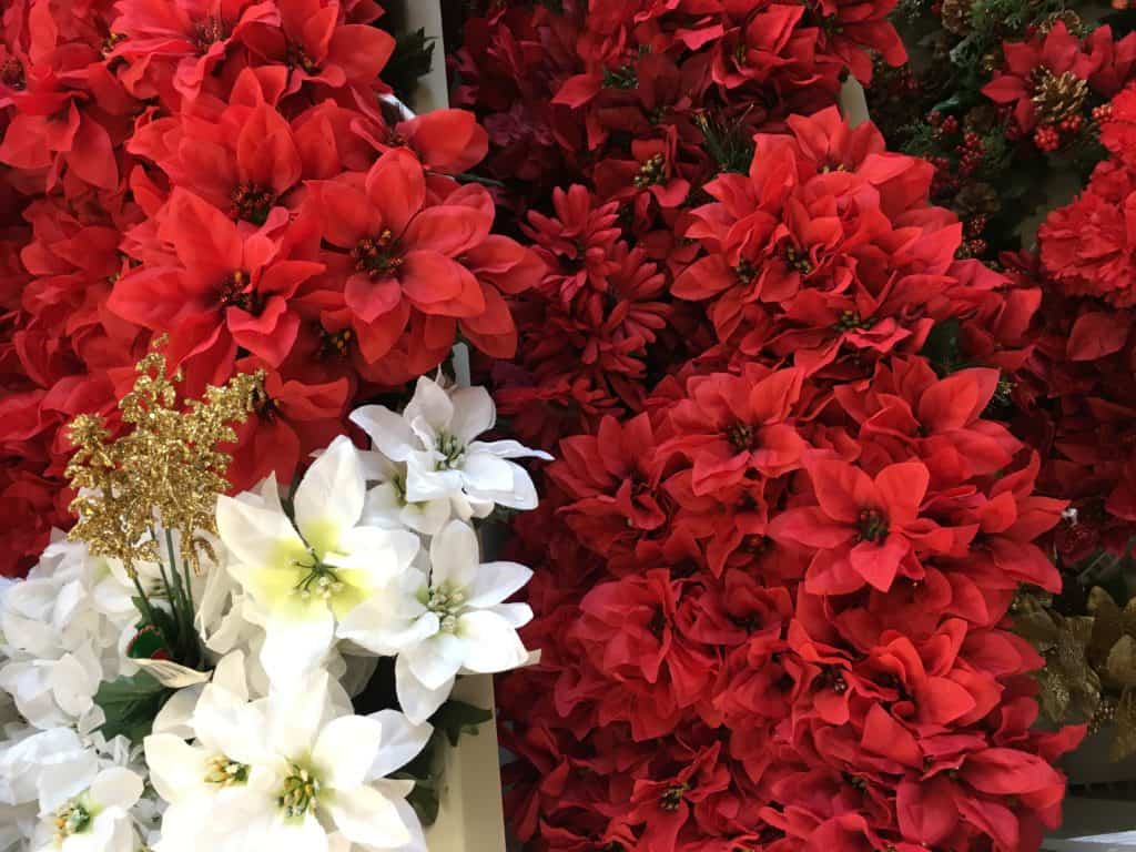 Dollar Store Christmas Decorating Ideas - Flowers