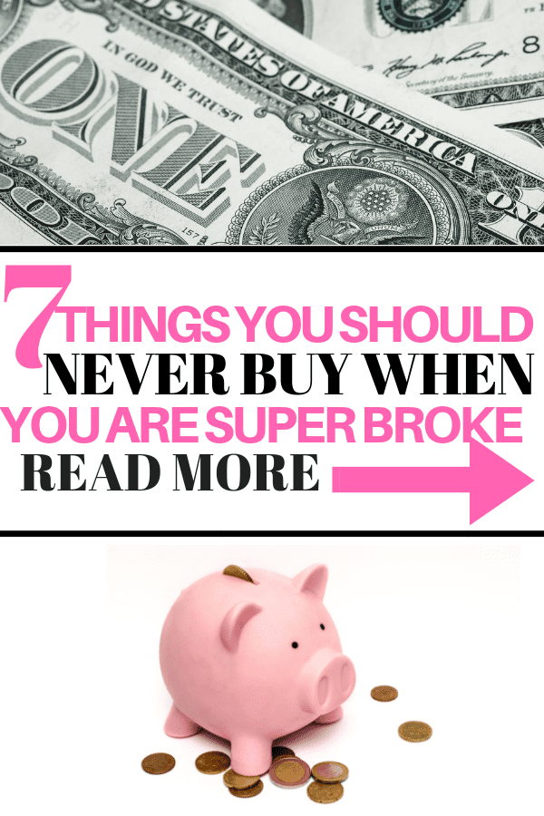 Broke & Living Paycheck to Paycheck? Stop Buying These Things #savemoney #budget #frugalliving