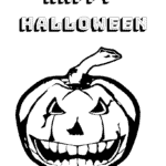Happy Halloween Spooky Coloring Free Printable -for kids. Have fun this Halloween with these fun coloring sheets. #kids #coloringprintable #Halloween2019