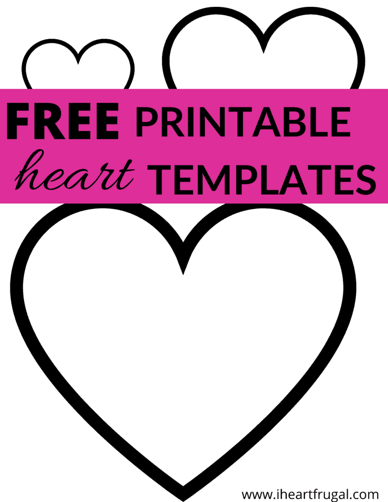 Heart Templates 1 I Heart Frugal