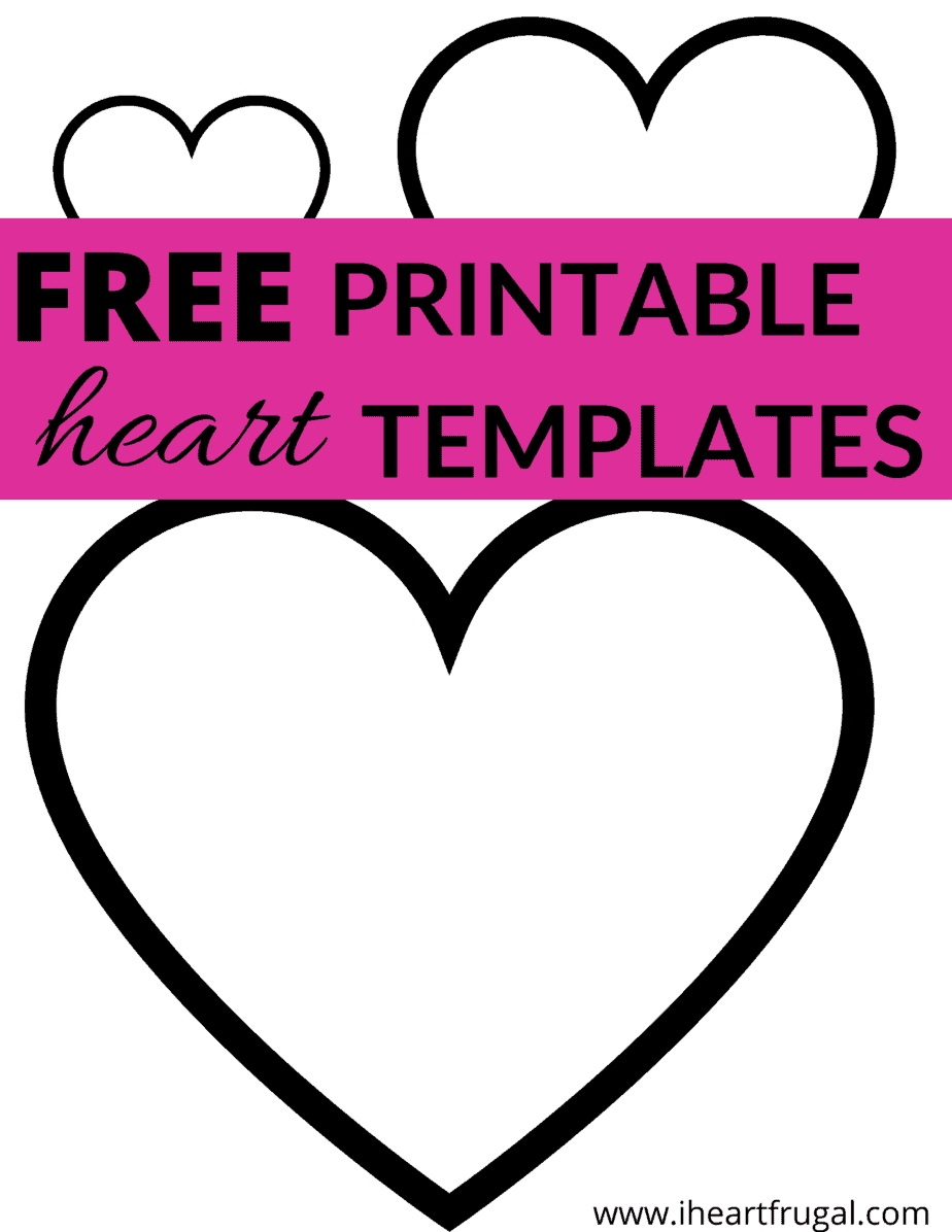 Heart Outline  Free Printable Heart Shapes and Templates