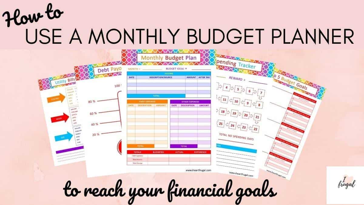 Monthly Budget Planners - 20 FREE Printables